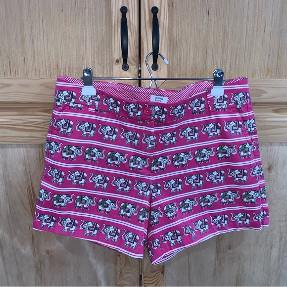 Crown & Ivy pink elephant shorts size 16 - Picture 1 of 9